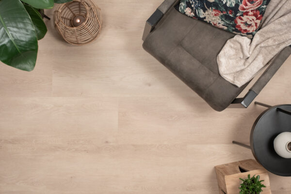 Floer Landhuis Click PVC Witte Eik sfeer topdown