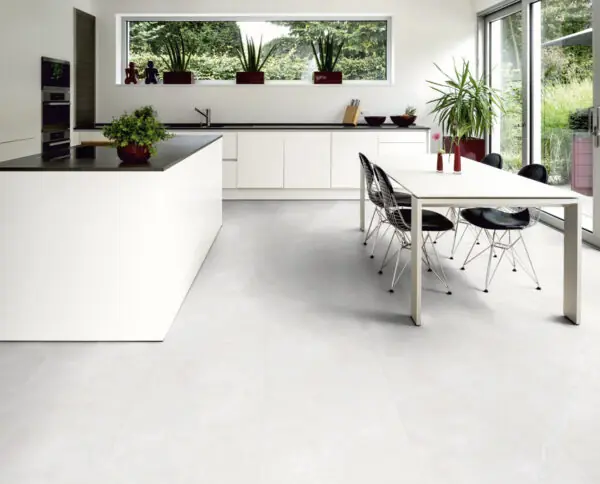 Floer Tegel PVC Vloer Kalksteen Wit sfeer
