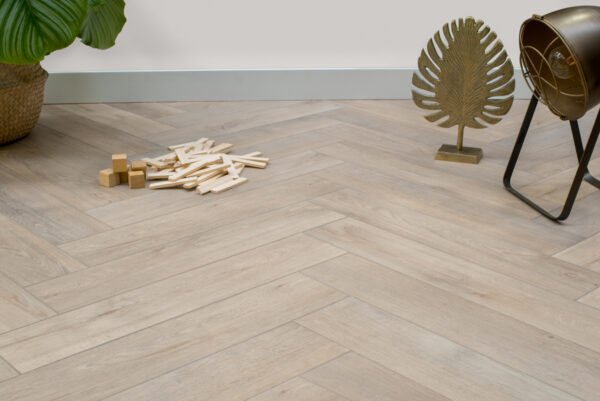 Floer Visgraat Click PVC Rijn Gerookt Wit sfeer