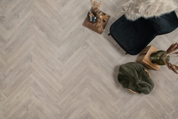 Floer Visgraat Click PVC Vecht Vergrijsd sfeer topdown