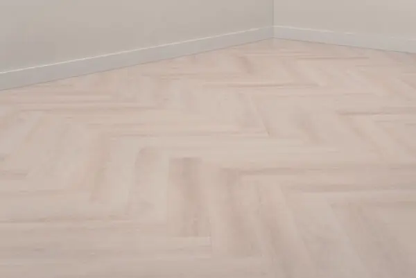 Floer Visgraat PVC Mat Wit Eiken product perspectief