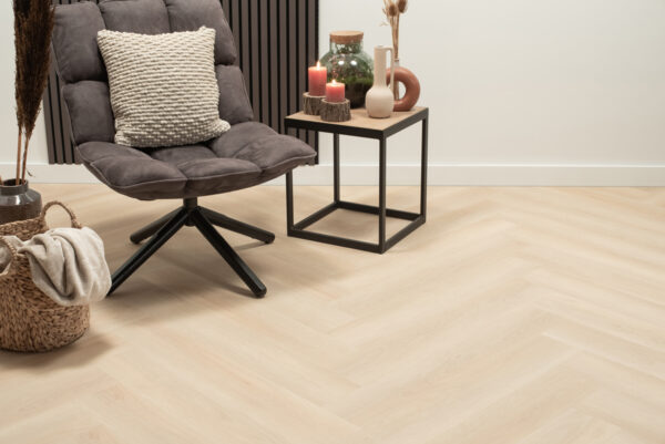 Floer Walvisgraat Click PVC Balein Beige sfeer front