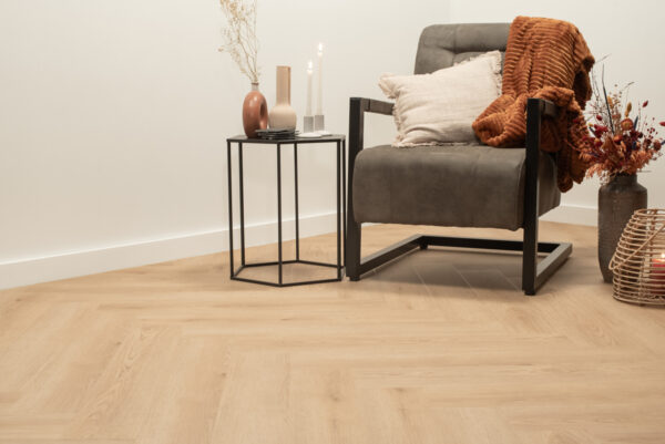 Floer Walvisgraat PVC Bryde Bruin sfeer perspectief zonderakupanel