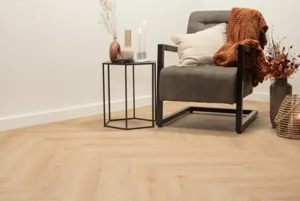 Floer Walvisgraat PVC Bryde Bruin sfeer perspectief zonderakupanel