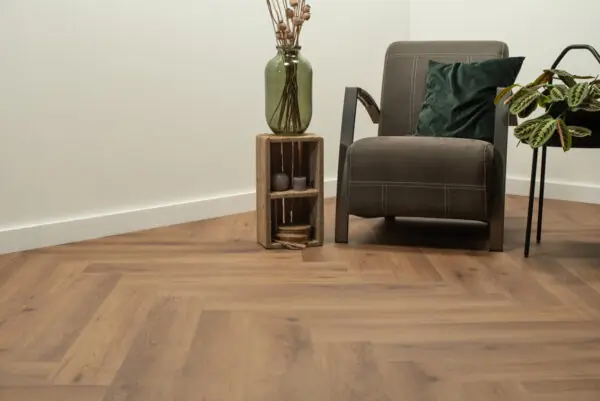 Floer Walvisgraat PVC Narwal Nootbruin sfeer perspectief zonderakupanel